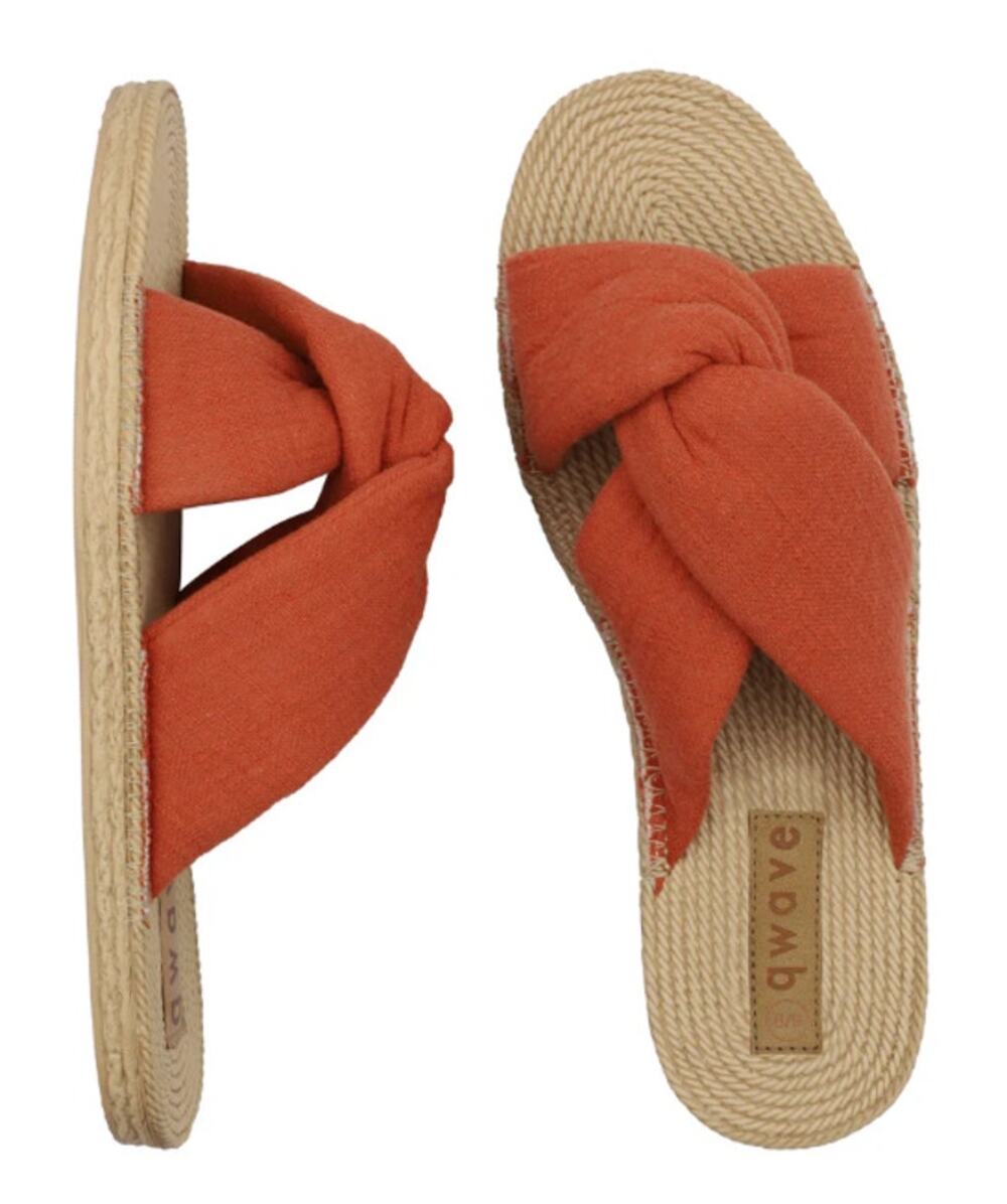 Qwave Ladies' Boho Cross Slide, Rust, Size 40
